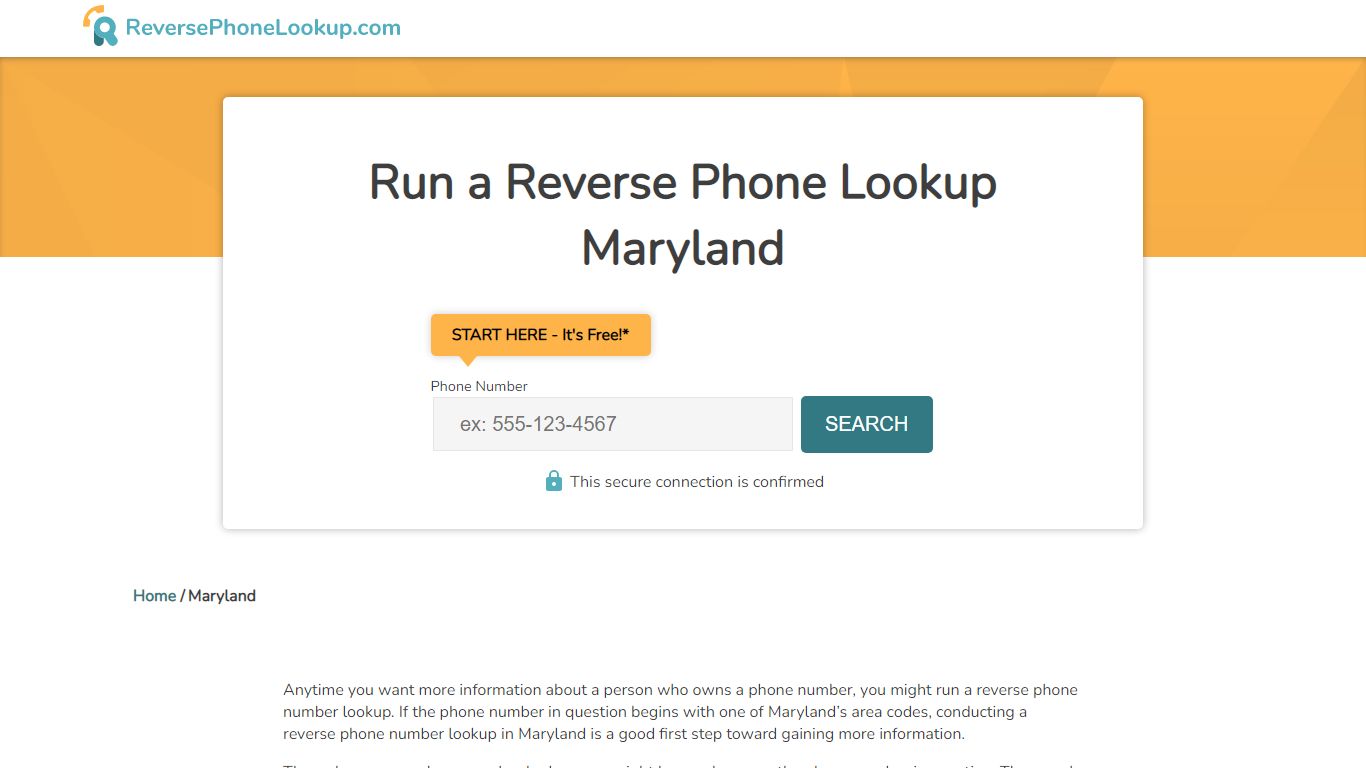 Maryland Reverse Phone Lookup - Search Numbers To Find The Owner